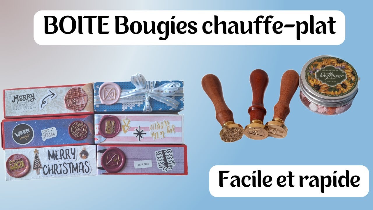 Boite pour bougies chauffe plat et sceaux Newcraftday
