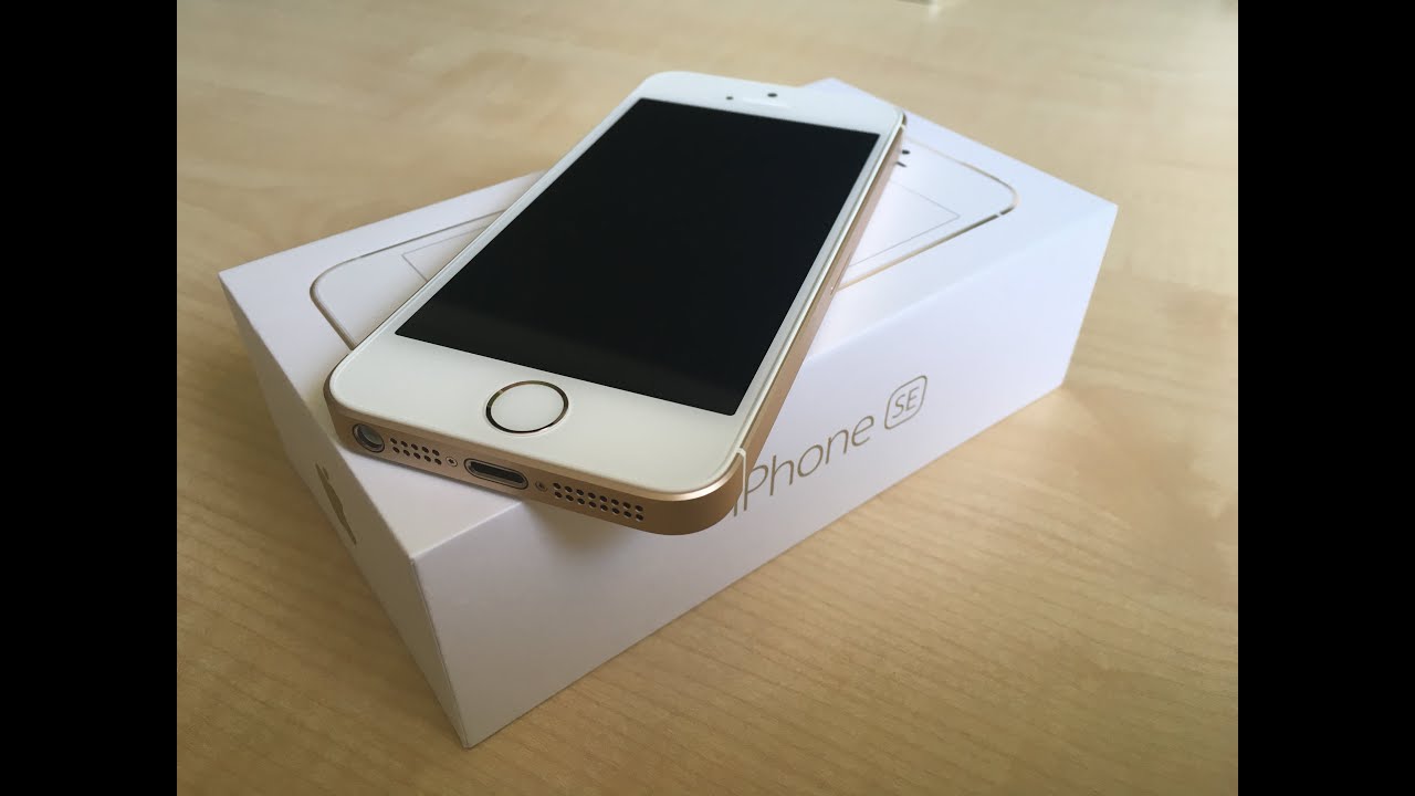 4K iPhone SE GOLD unboxing