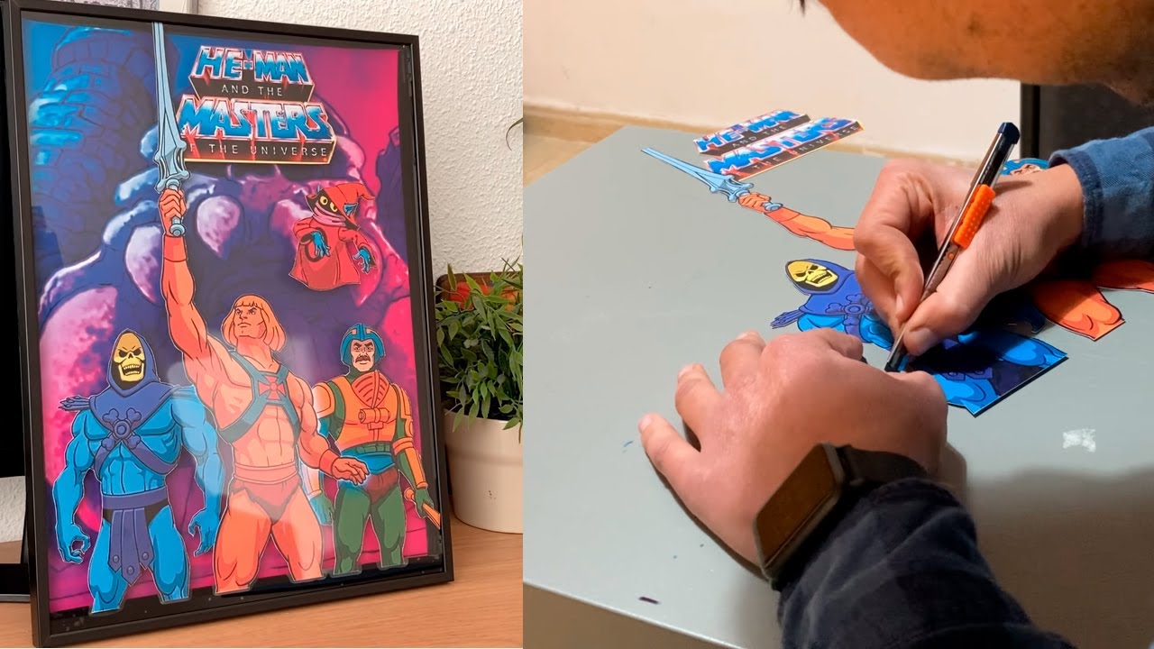 Cómo Hacer un CUADRO 3D de tu Serie o Videojuego Favorito - SUPER FÁCIL -