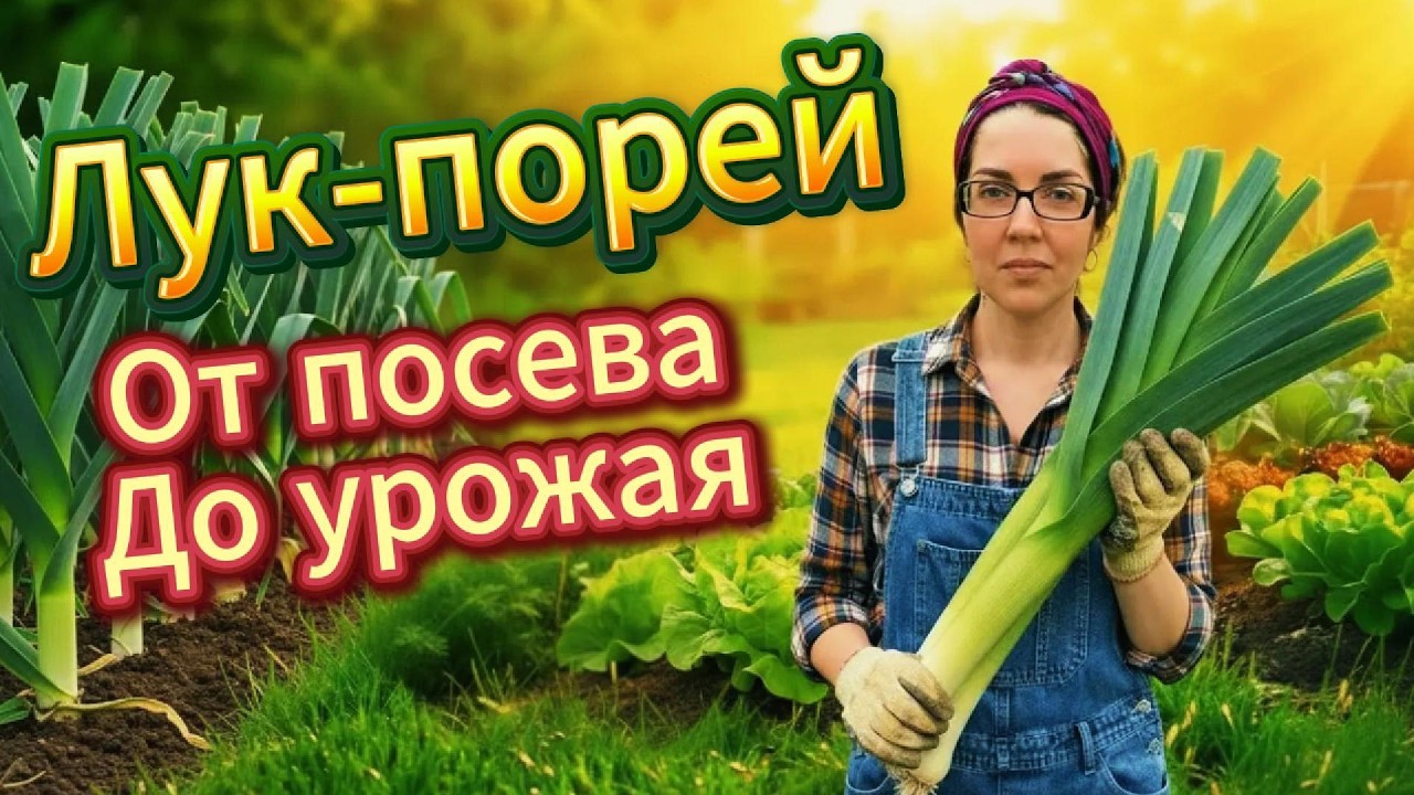 Лук-порей от посева до урожая! ВЕСЬ СЕЗОН в одном видео (мой реальный опыт)