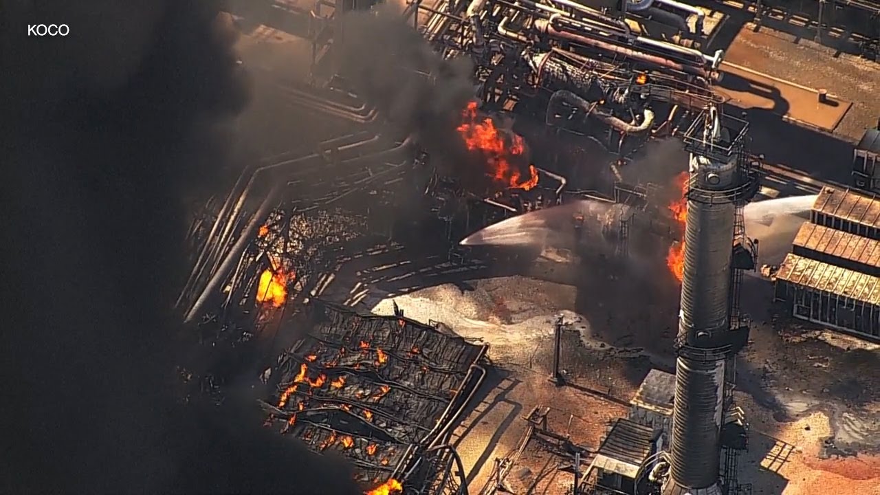 'Major fire' ignites at natural gas plant in Oklahoma