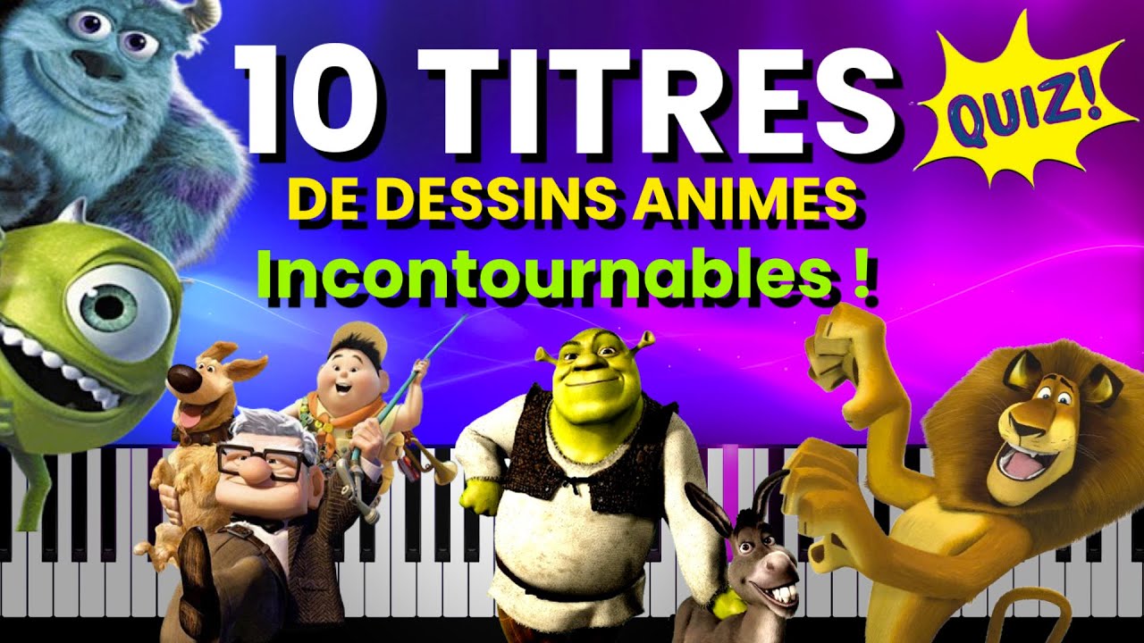 Retrouve les dessins animés au piano