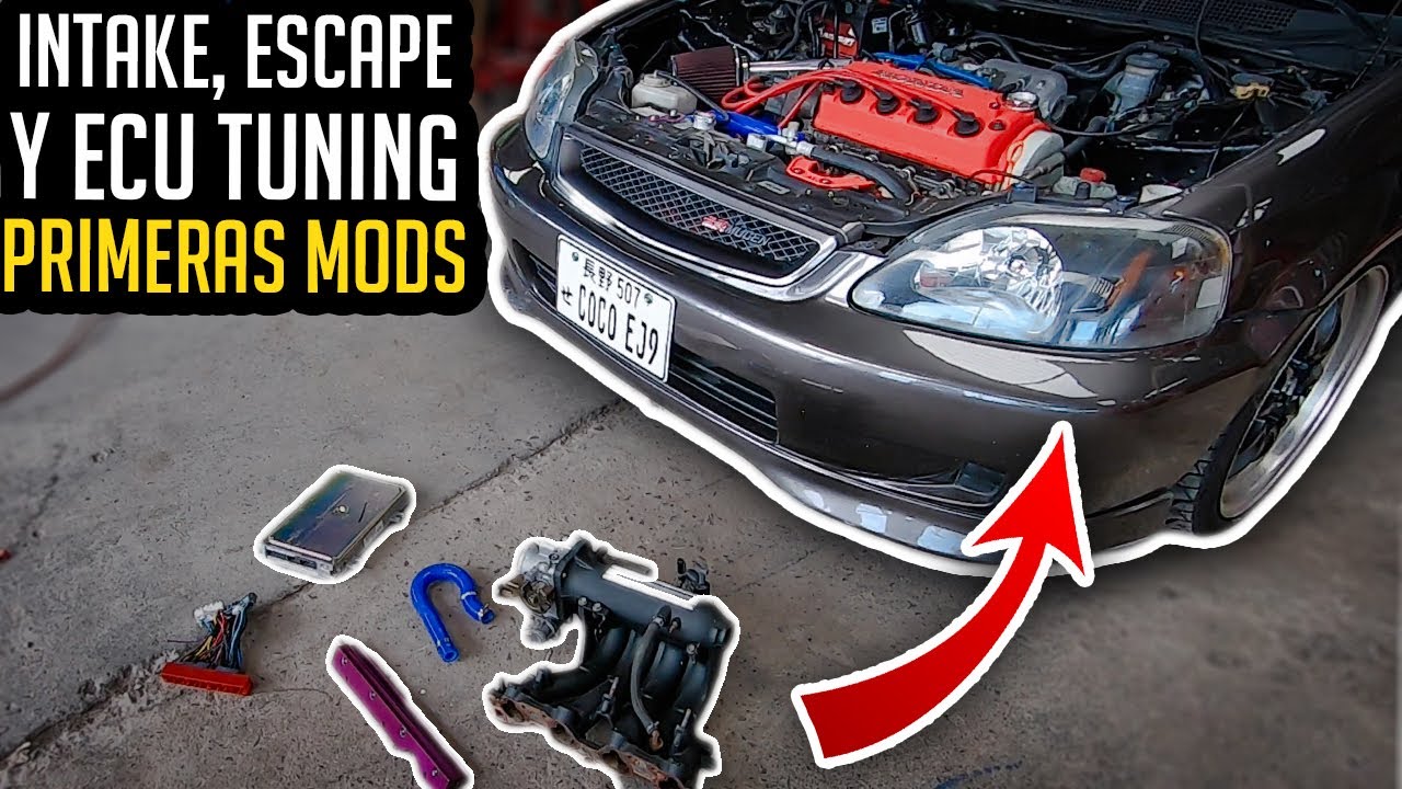 PRIMERAS MODIFICACIONES Que Debes Hacerle a TU AUTO - INTAKE, HEADER Y ECU #Honda #Civic
