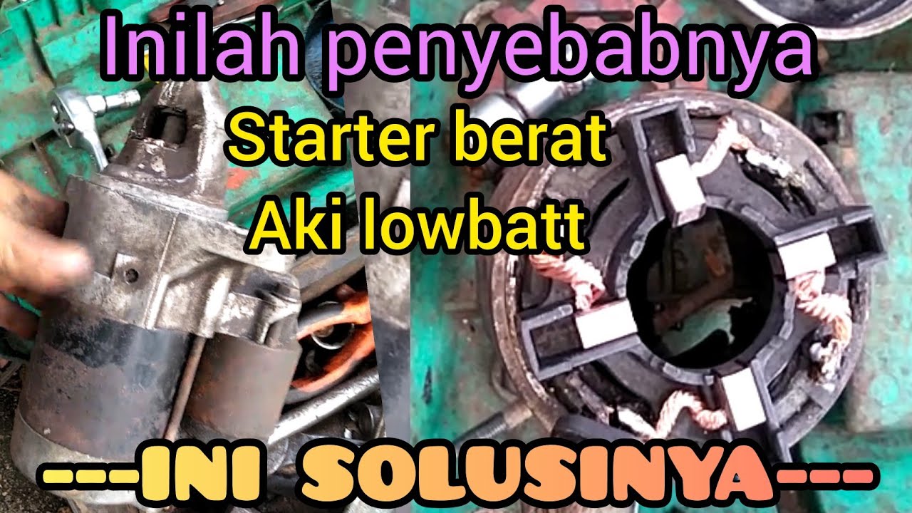 Cara mengatasi starter berat dan aki gampang lowbatt