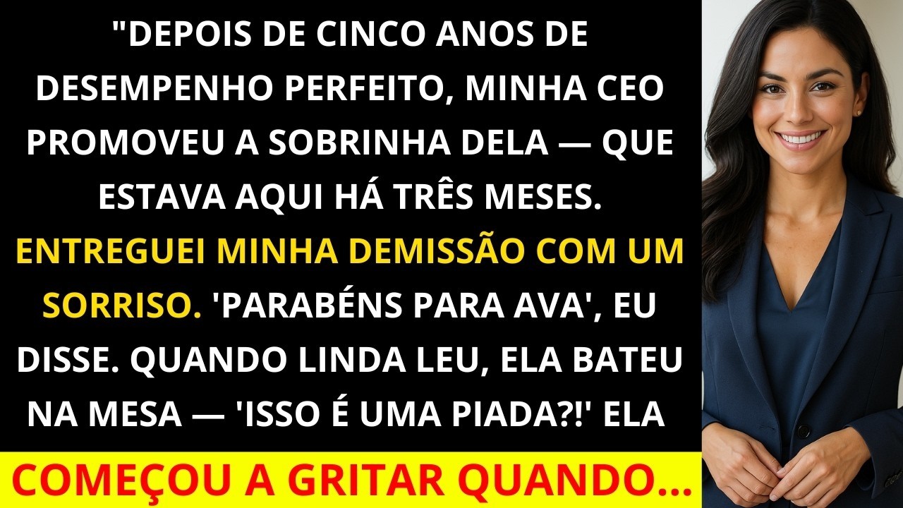 1 fui traída no trabalho após 5 anos de lealdade, meu chefe roubou minha promoção e promoveu sua