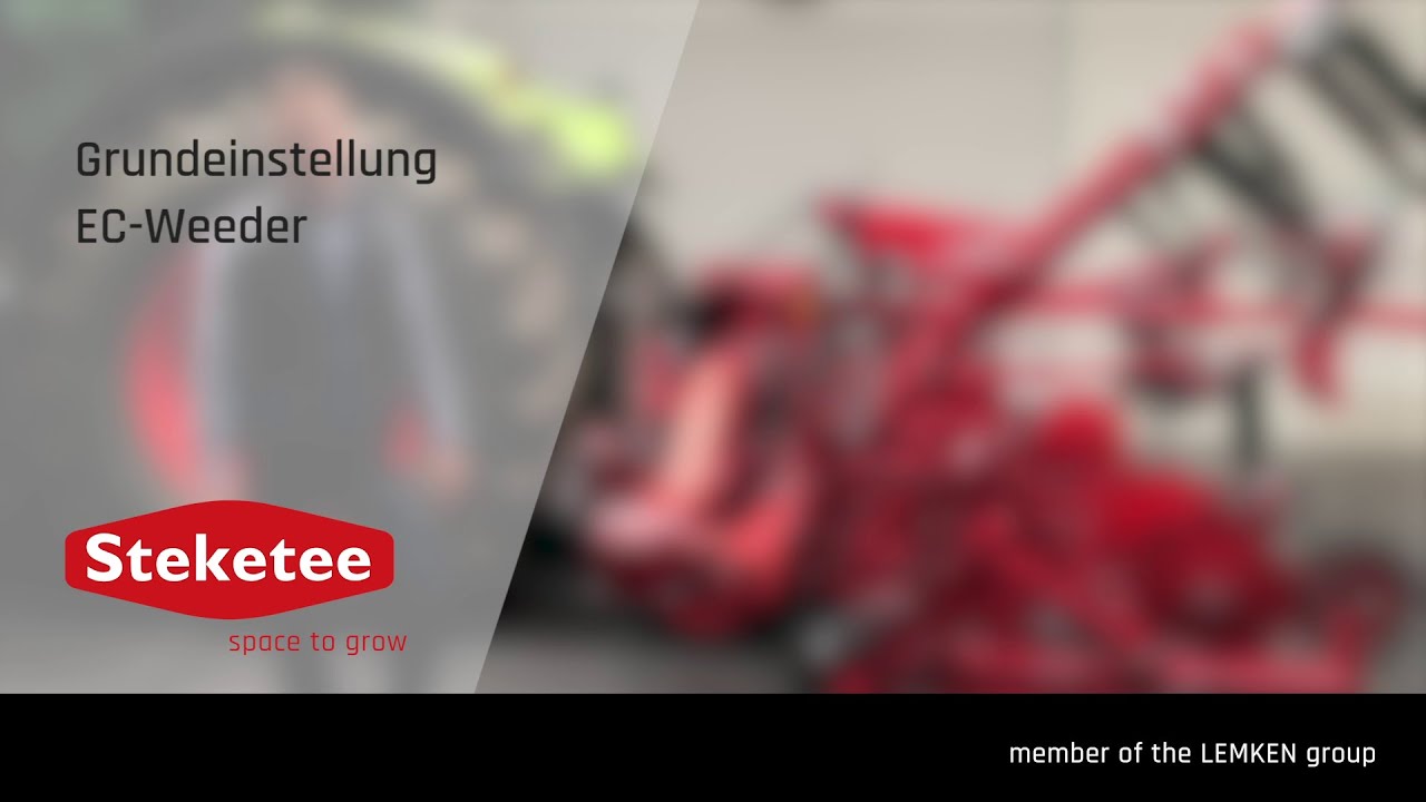 Steketee EC-Weeder Basic Settings