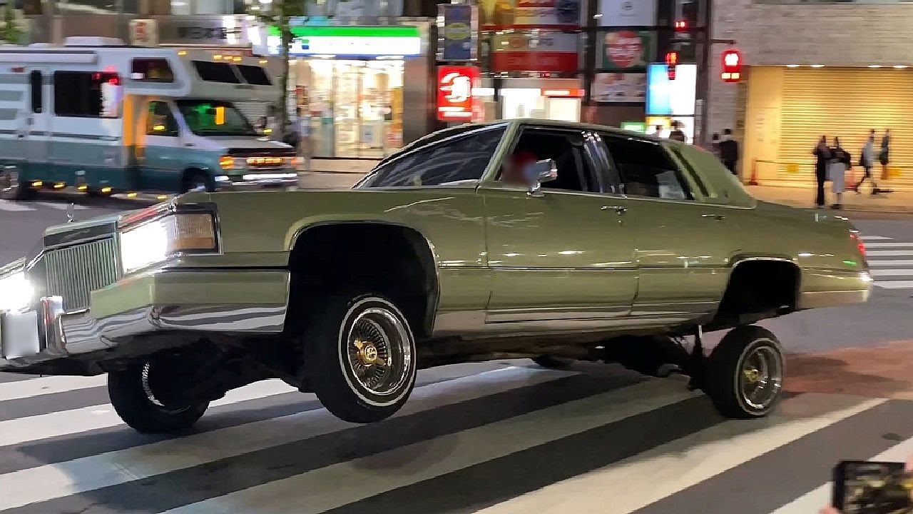 渋谷を流すローライダーカスタムカー改造車🚘💨GW part 2【ローライダーShibuya Nightアメ車Lowrider】ストリートパフォーマンス 2022/05/07