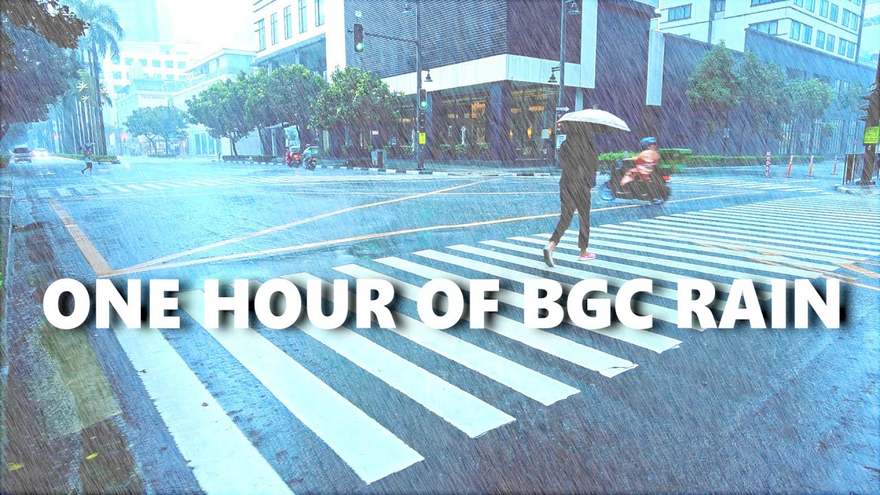 ONE HOUR OF BGC RAIN WALK | BGC RAIN ASMR [4K]