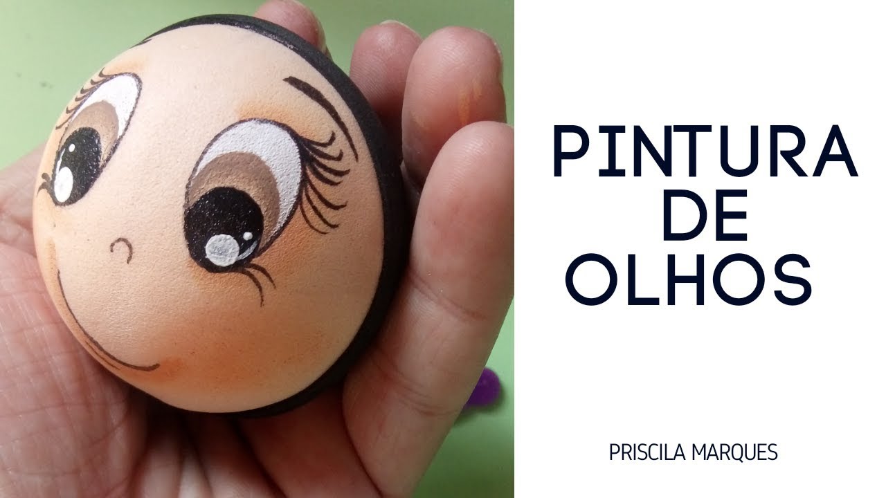 Pintura de olhos para fofuchas E.V.A PONTEIRA PROFESSORA#pintura #pinturadeolhos