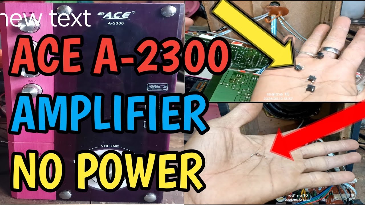 ACE AMLIFIER  NO POWER