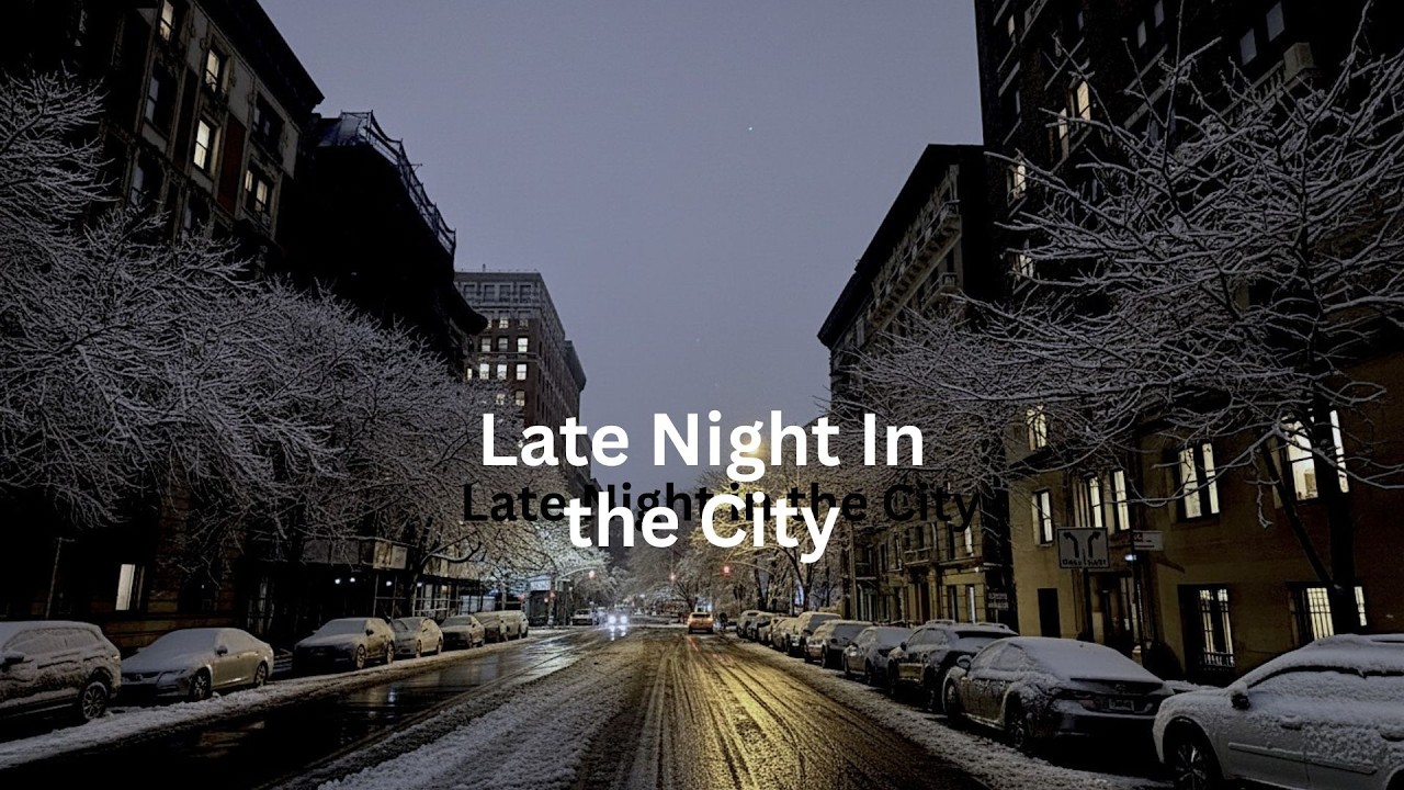 Late Night Music | City Pop Night Vibes | Real NY English