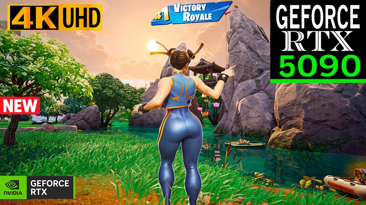 Fortnite: Chun-Li Skin Gameplay | RTX 5090 4K ULTRA Graphics