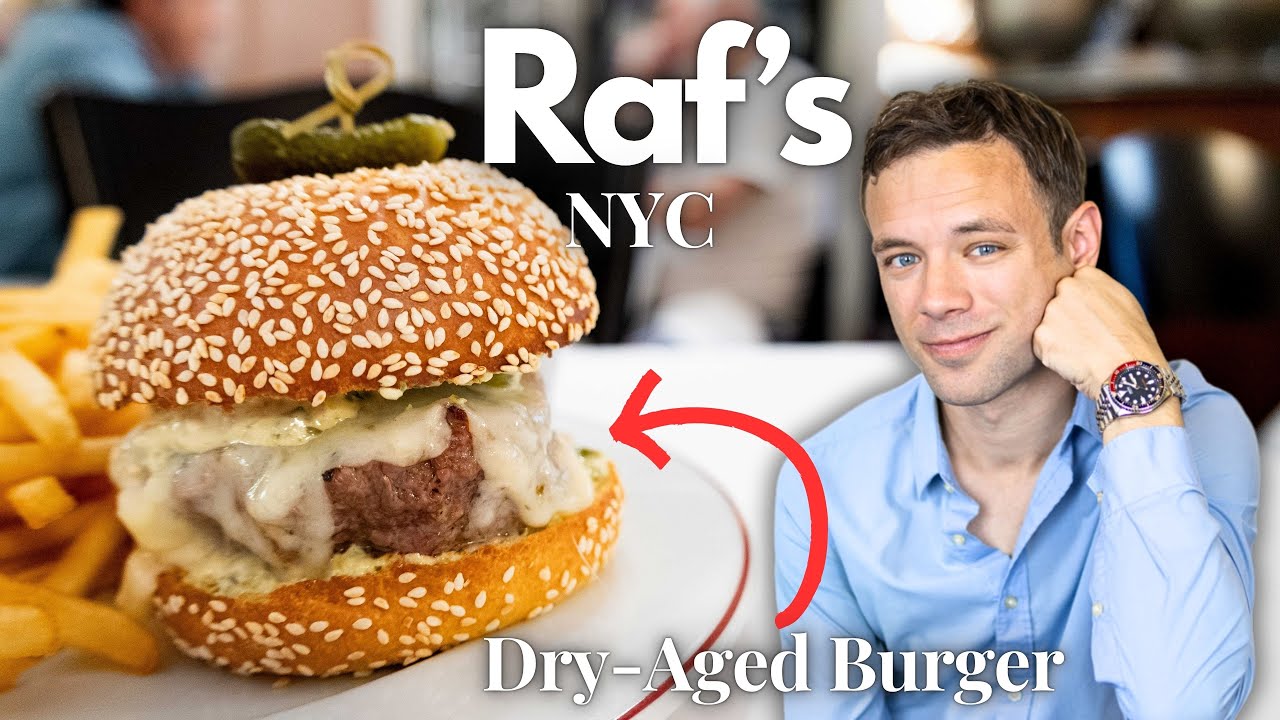 Eating at Raf’s. A Delicious Dry-Aged Burger from a POPULAR NYC Restaurant