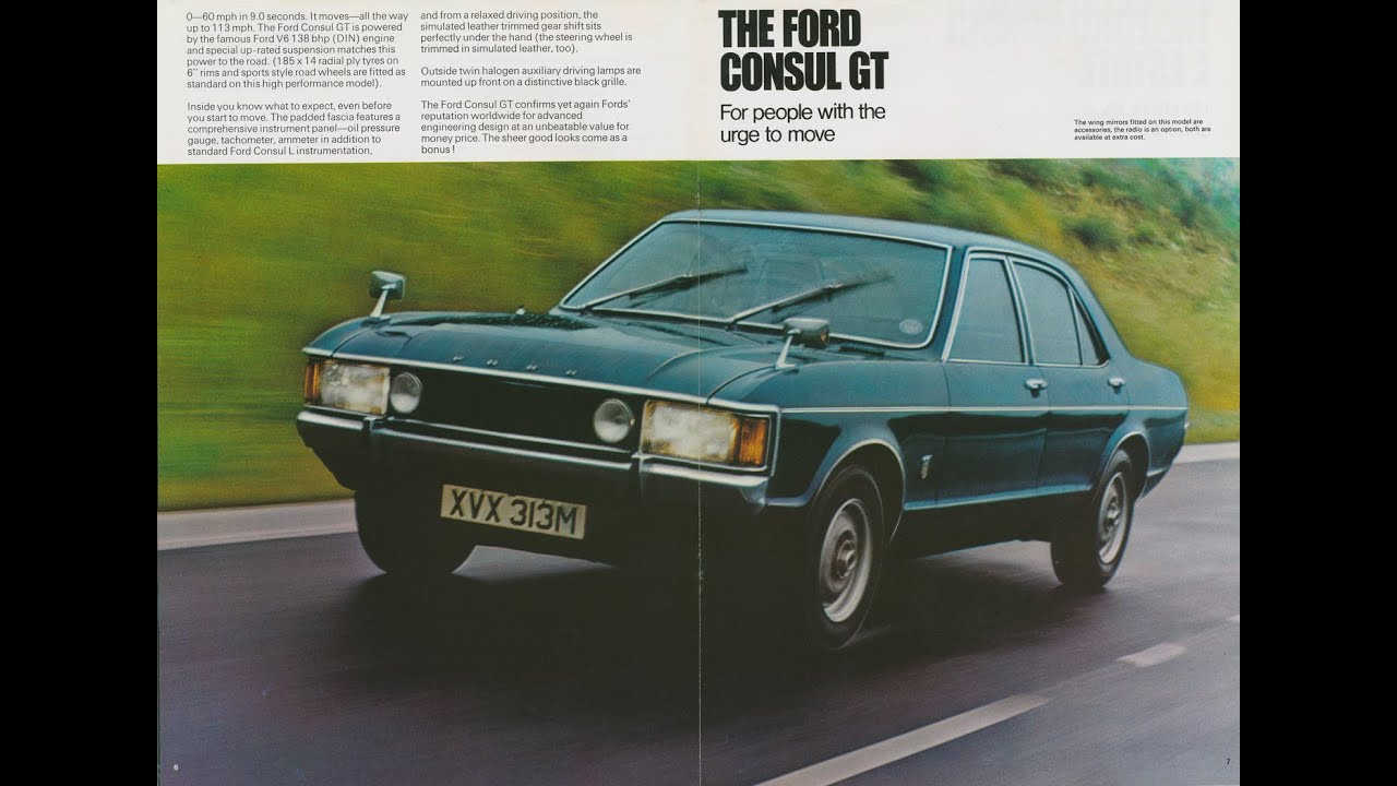 Ford Car Brochures Consul 1974