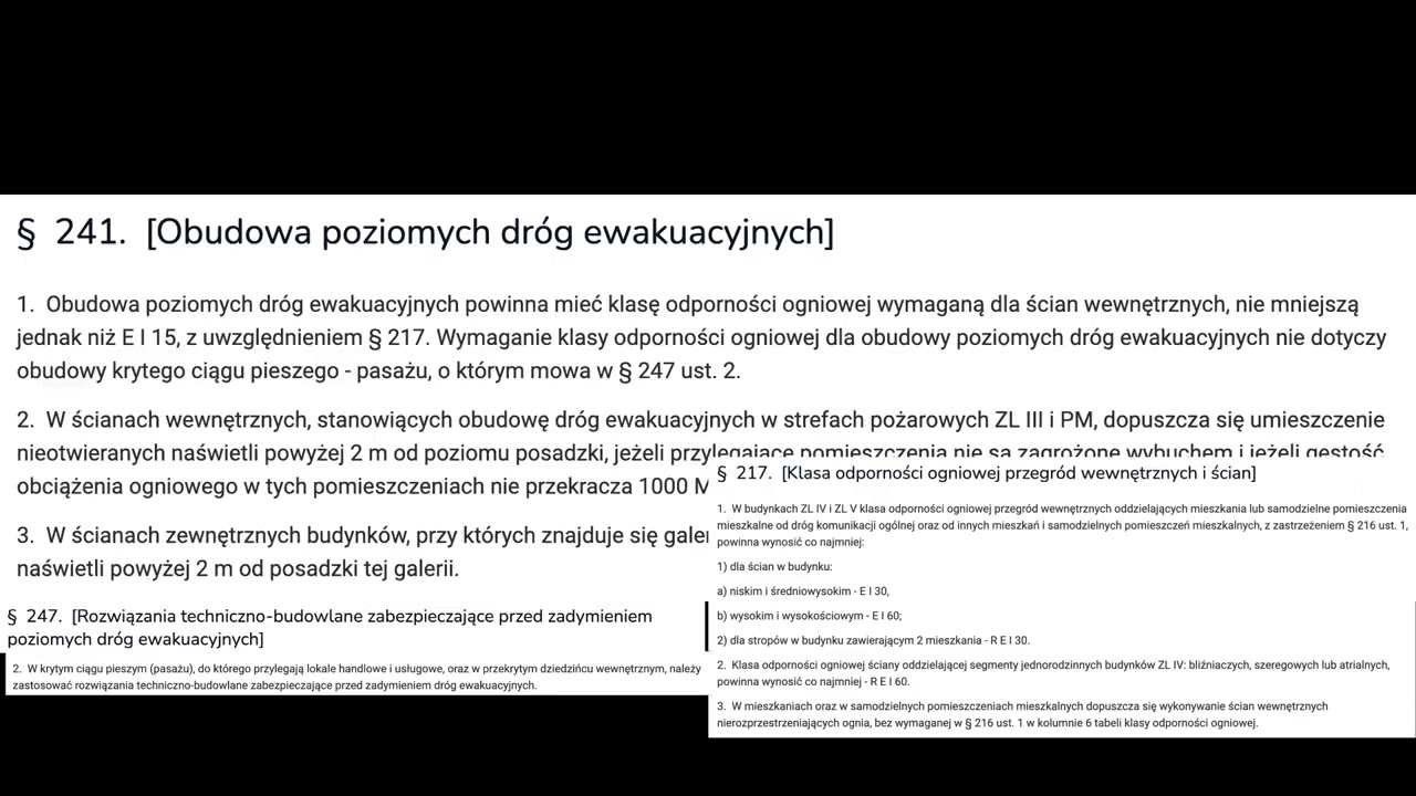 Warunki Techniczne Rozdział VI, Dział 4 - Drogi ewakuacyjne