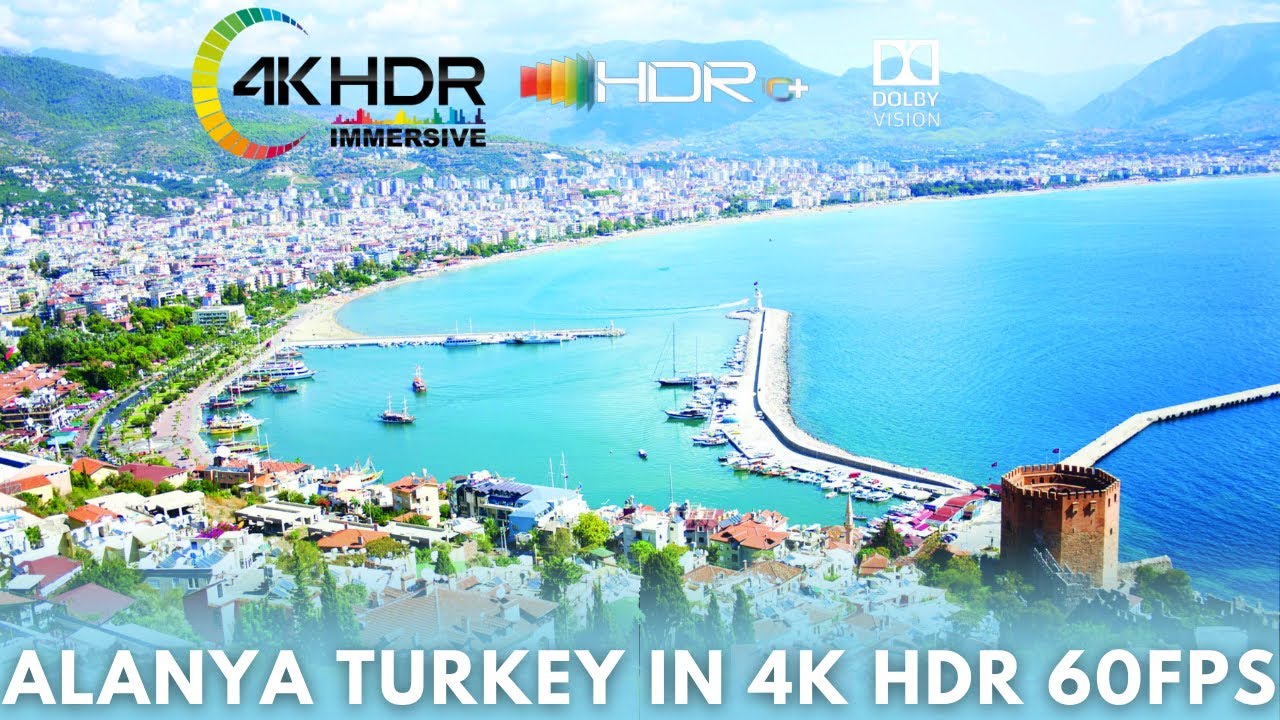 Alanya, Turkey in 4K HDR 60FPS by drone - TURKEY in 4K HDR 60FPS