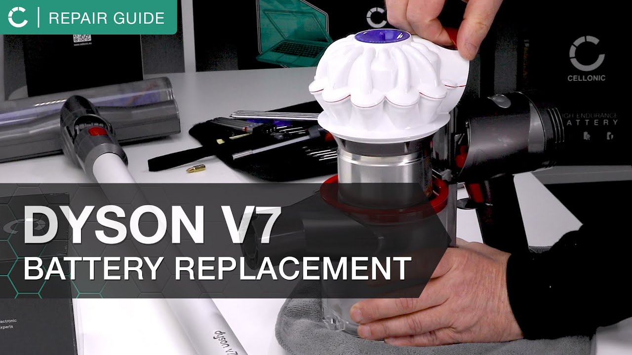 How to replace the battery of your dyson V7 Vacuum cleaner | cellonic (repair guide)