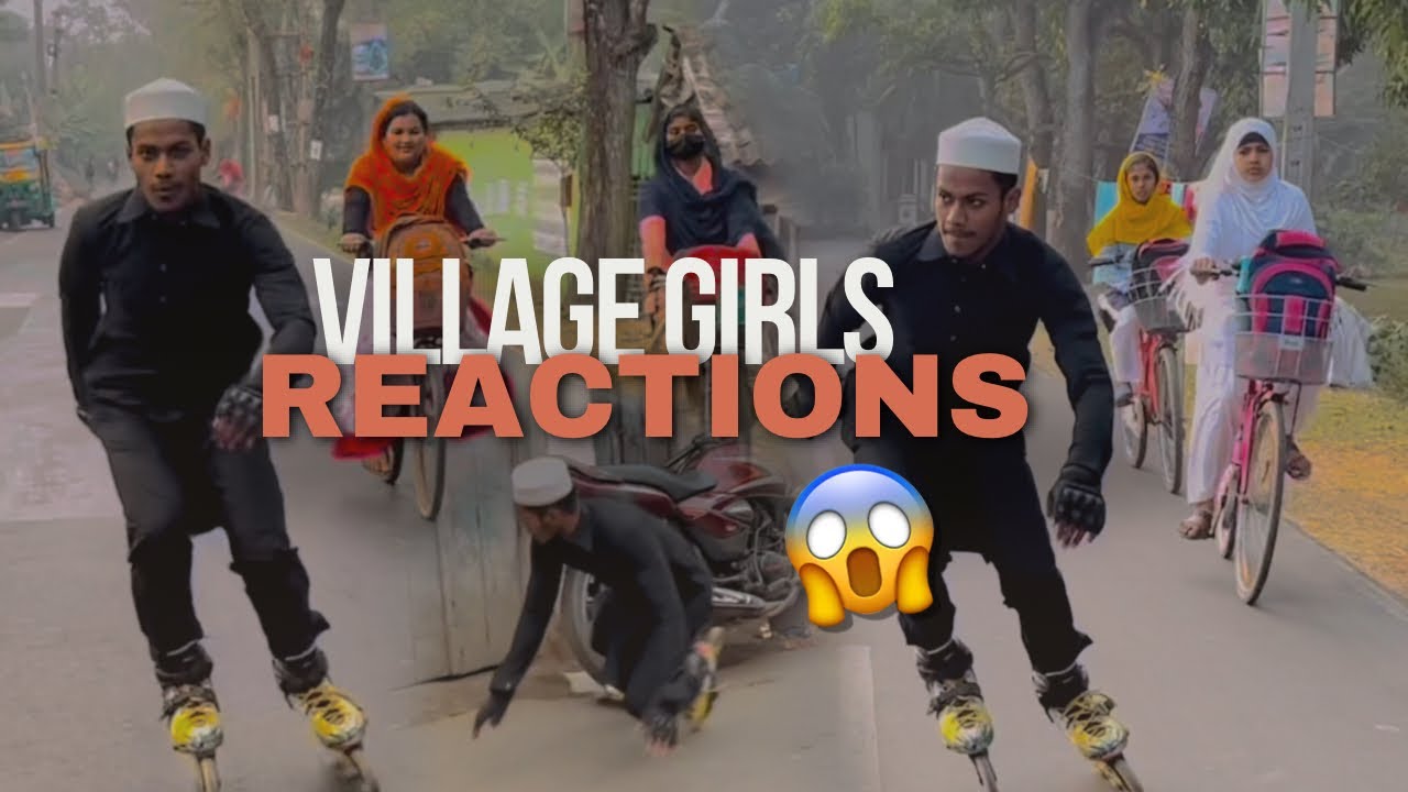 Village Girls Reaction On Skating 🔥 || Aminur Skating || Taki, Hasnabad, Hingalganj