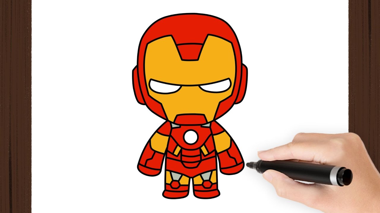 How To Draw a IRON MAN KAWAII I Easy