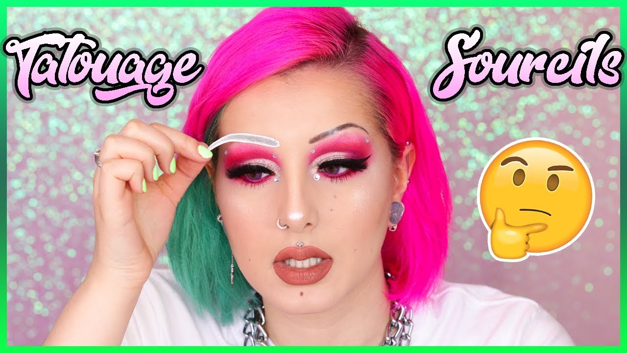 SE TATOUER LES SOURCILS POUR UNE JOURN&Eacute;E? | Tatouage Transfert : Crash Test sur 12h 🤔