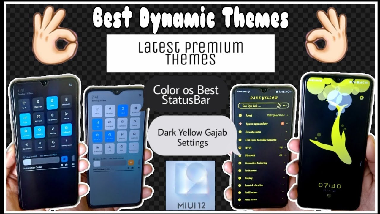 MiUi 11 Best Themes of the Month Nov.2020😘|Color OS StatusBar👌|Dynamic Yellow Whale|By Tech Darbar|
