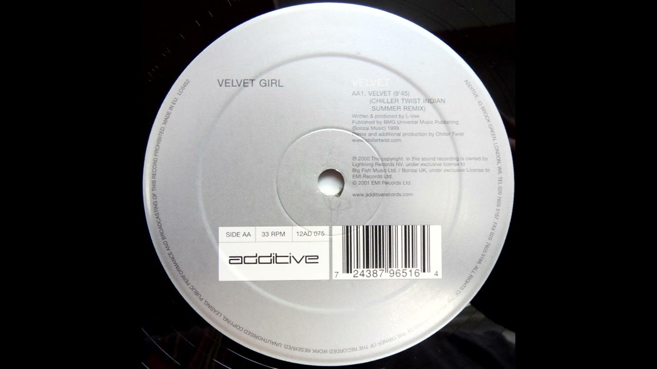 Velvet Girl - Velvet (Chiller Twist Indian Summer Remix) [2001]