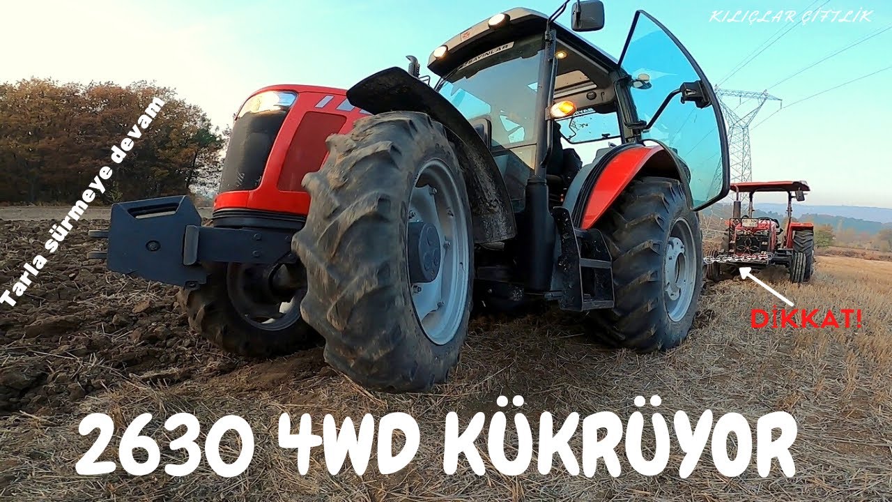MASSEY FERGUSON 2630 4WD 8 Lİ PULLUKLA RESMEN KÜKRÜYOR...