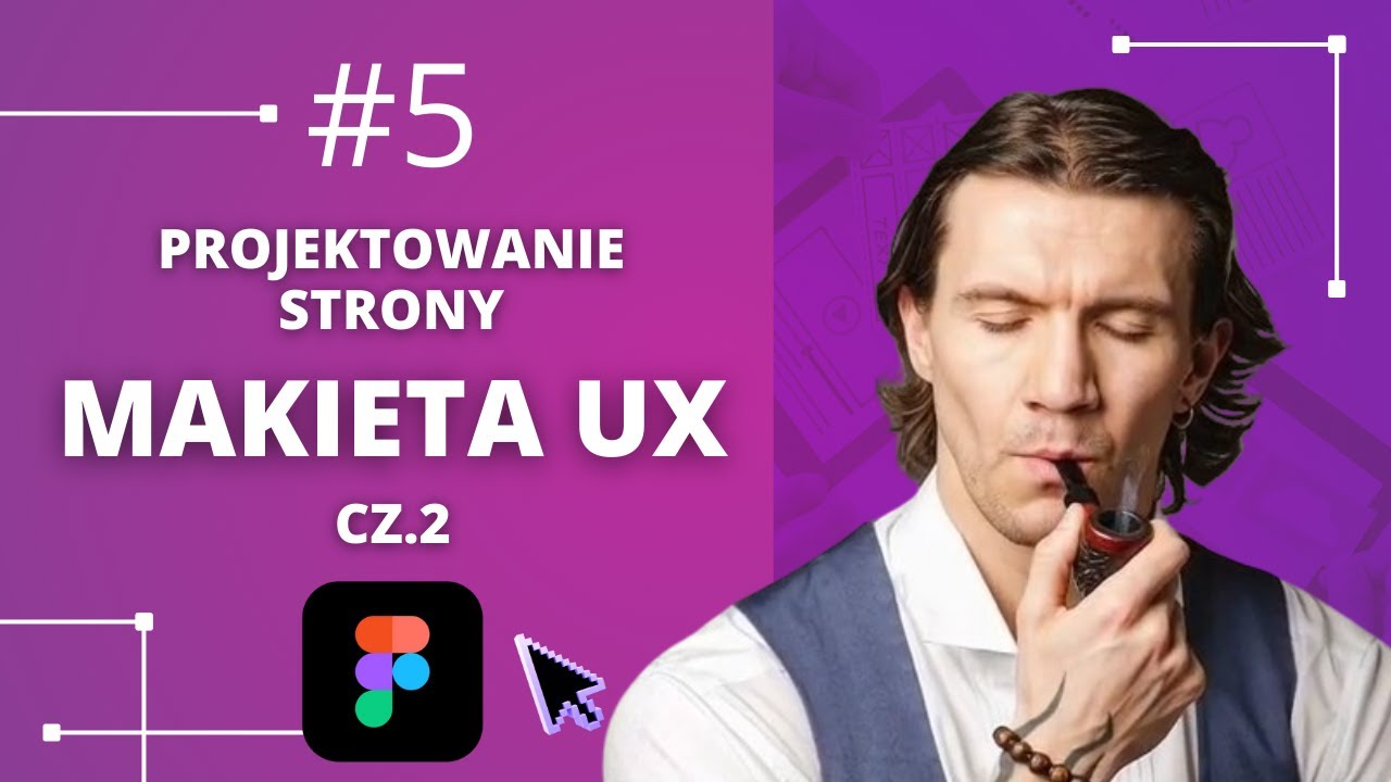 Projektowanie strony w Figma UX/UI – MAKIETA UX cz.2 #5