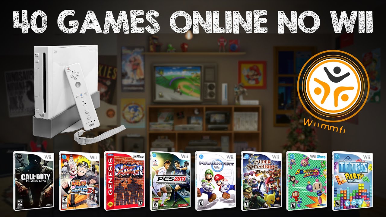40 GAMES com MULTIPLAYER ONLINE no Nintendo Wii #wii