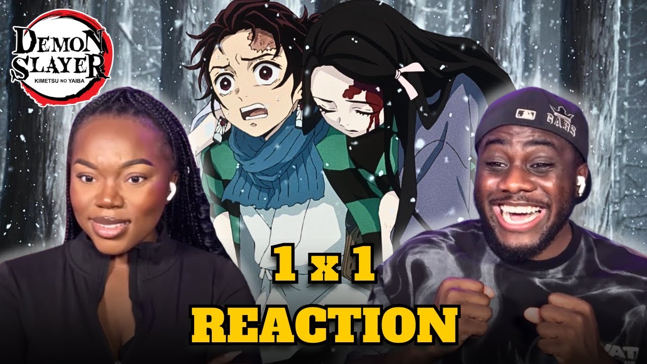 My Anime HATER Girlfriend REACTS to DEMON SLAYER for the First Time 😱 | Season 1 Episode 1
