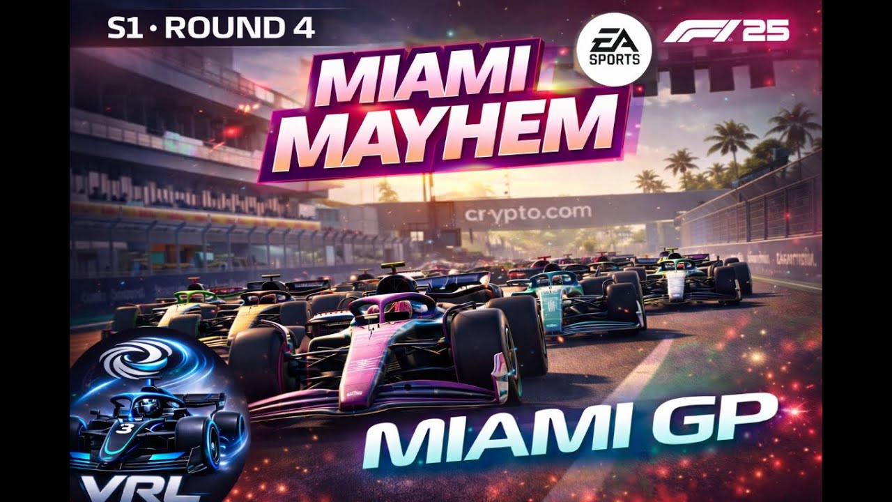 F1 25 LIVE | Vortex Racing – Season 1 Round 4 | Miami GP