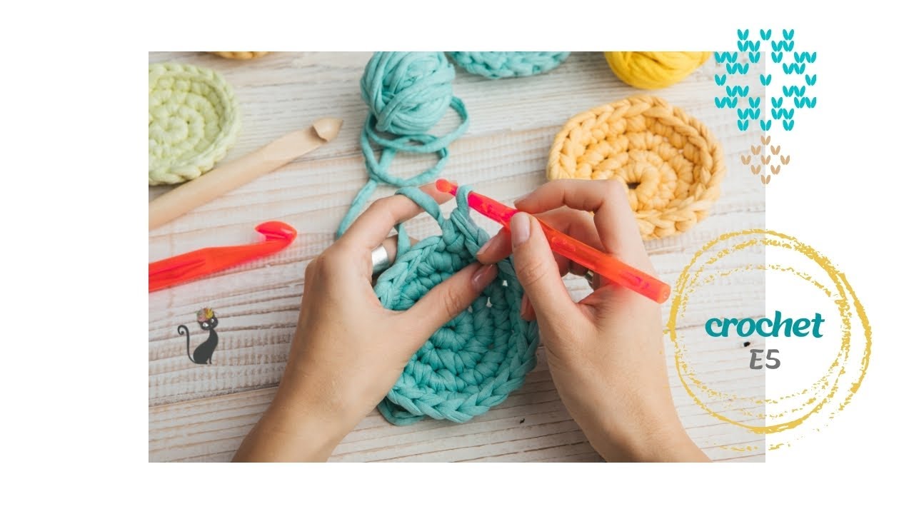 How to Crochet for Absolute Beginners: Part 5 | دروس تعليم الكروشيه للمبتدئين:  الدرس ٥