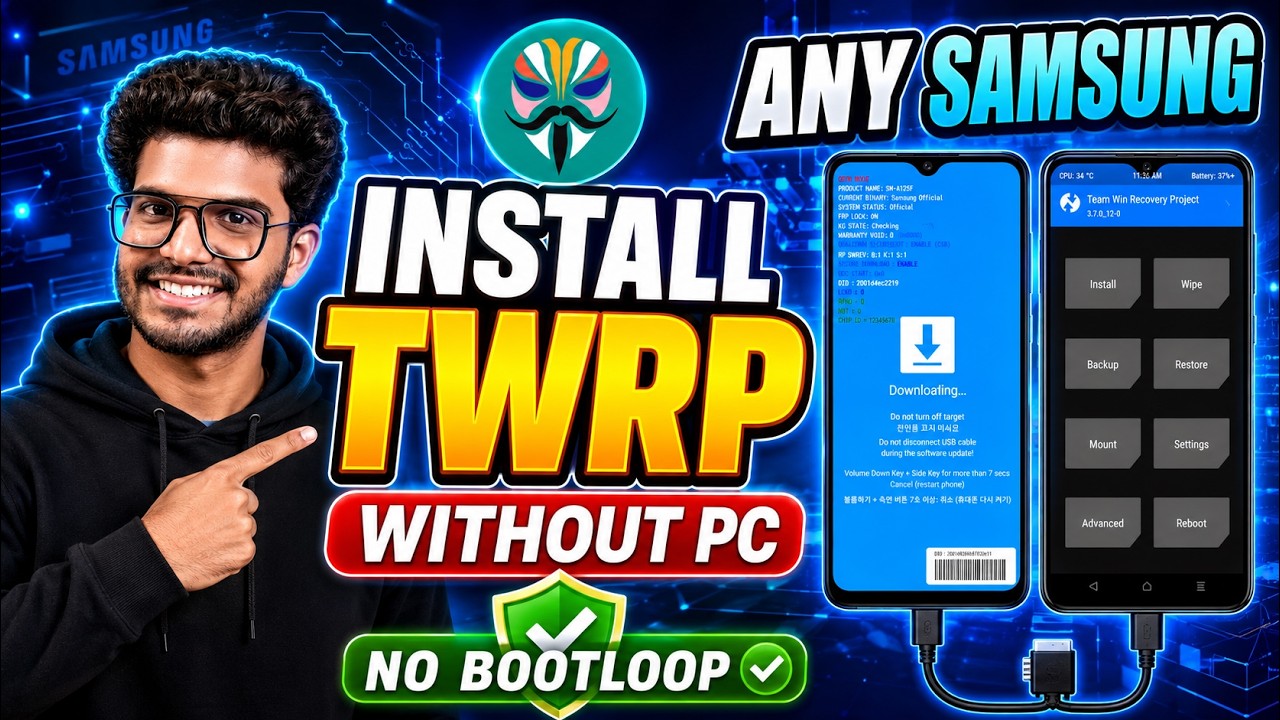 How To Install TWRP In Samsung Without PC | How To Root Samsung Phone