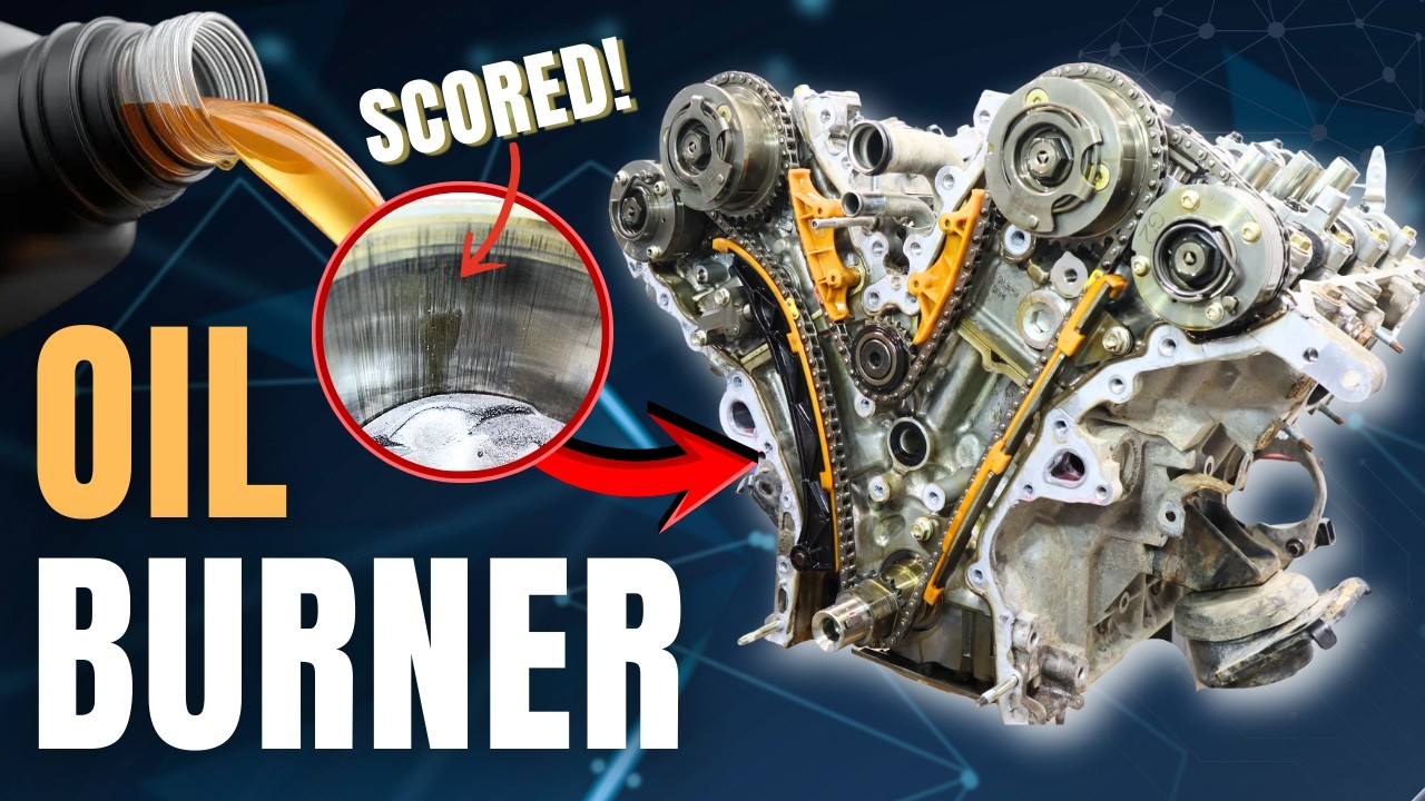 DEEP Cylinder Scars! Why This FAILED Toyota Tacoma 2GR-FKS 3.5L V6 Engine Burned Oil | Full Teardown