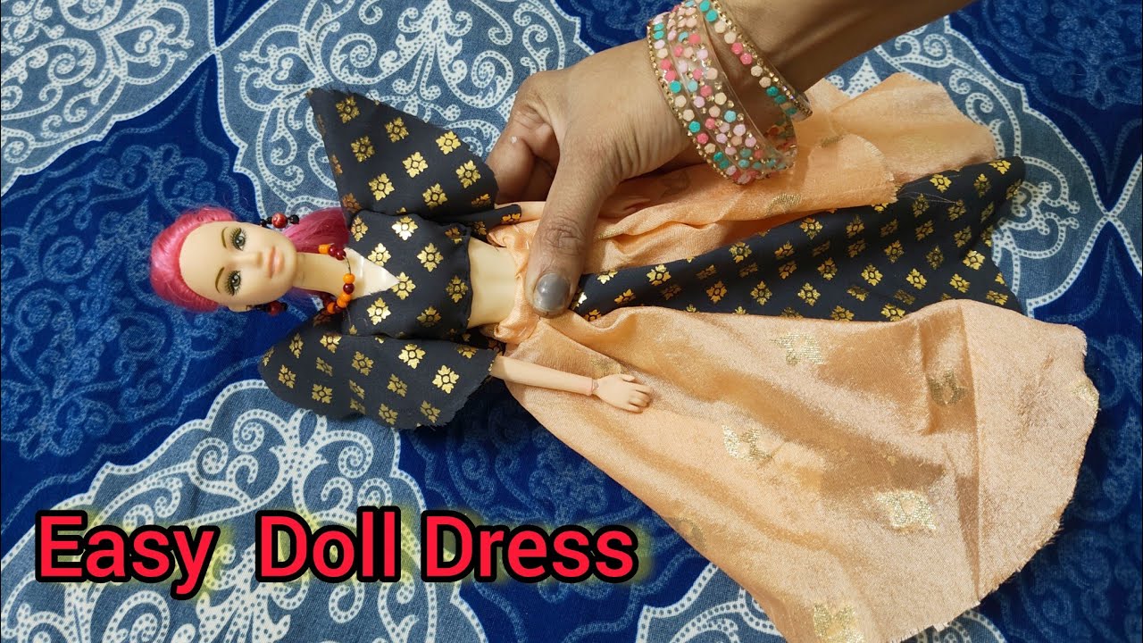 Easy Doll Cloths Making |Doll dress-up |D creating 