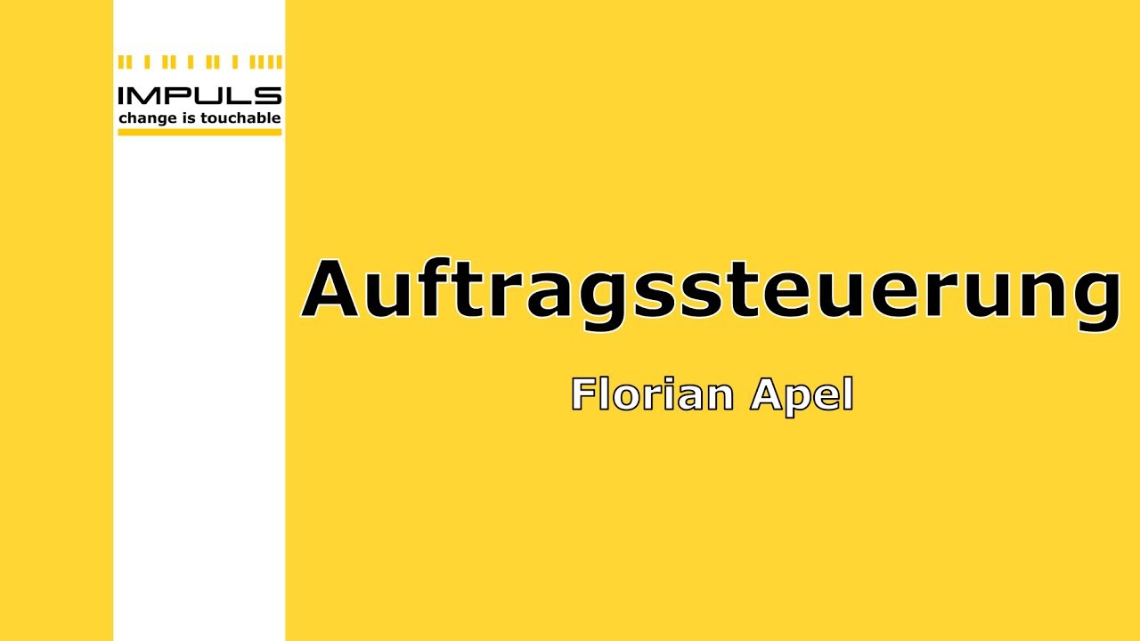 Lean Management Webinar - Auftragssteuerung