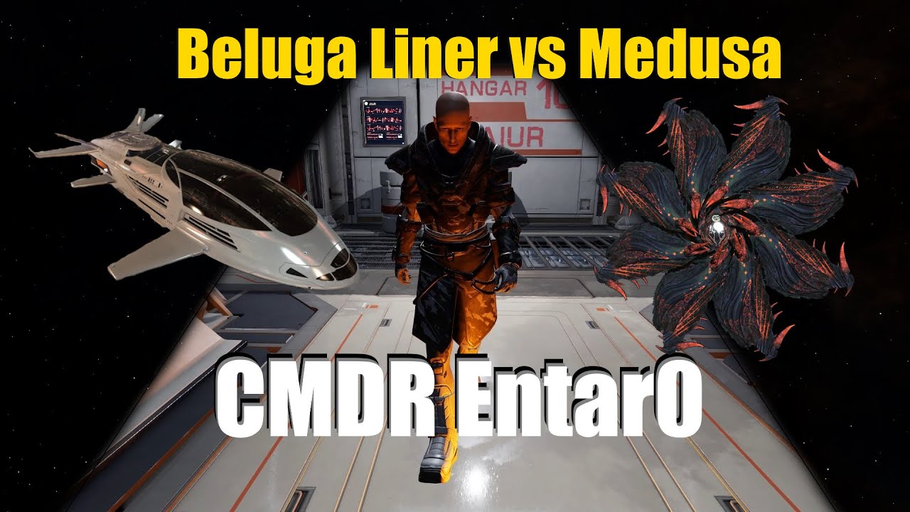 Elite Dangerous: Beluga Liner vs Medusa | FA-OFF | HOTAS