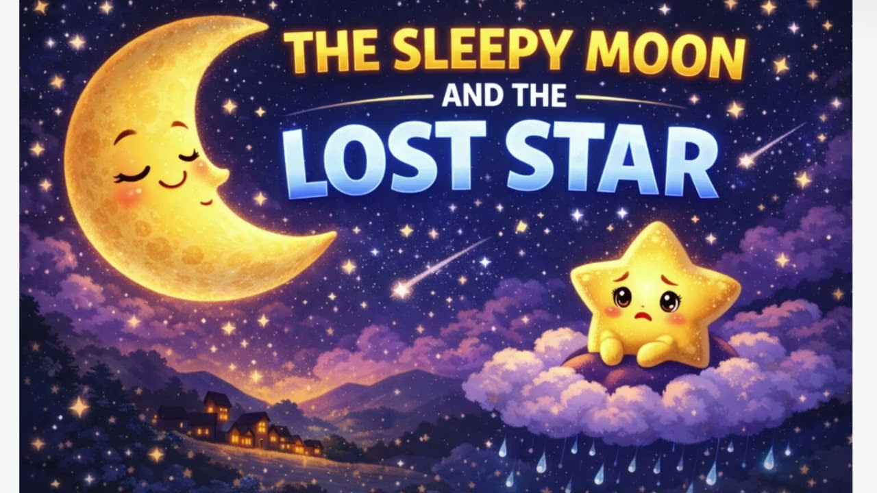 The Sleepy Moon and the Lost Star | Story for Kids | Sleep Story | #childrentalk #englishdialogues