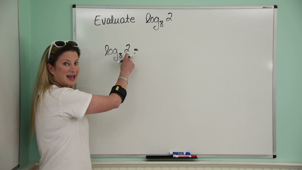 Evaluate Log base 8 of 2