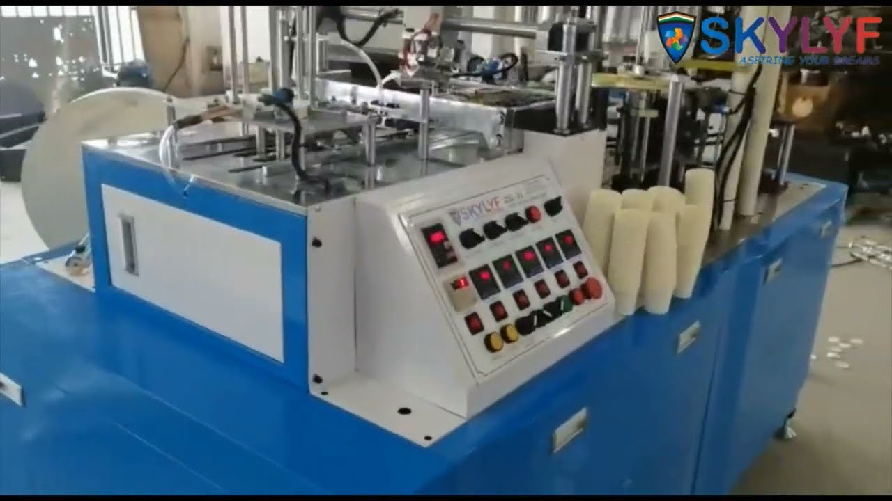 FULLY AUTOMATIC PAPER CUP MAKING MACHINE IN NEW DELHI | HIGH SPEED PAPER CUP MAKING MACHINE | SKYLYF