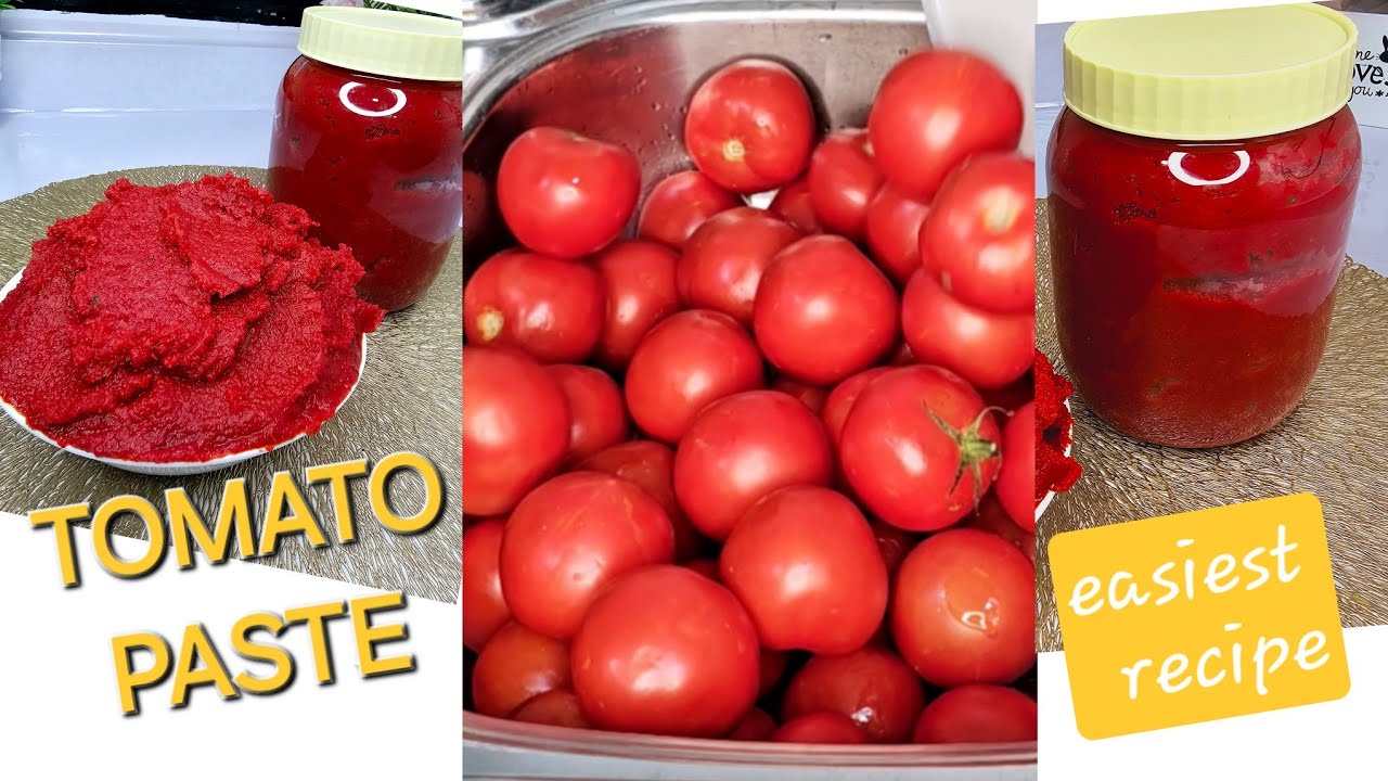 HOW TO MAKE AUTHENTIC BETTER THAN STORE - BOUGHT TOMATO PASTE! THE BEST METHOD💯💯