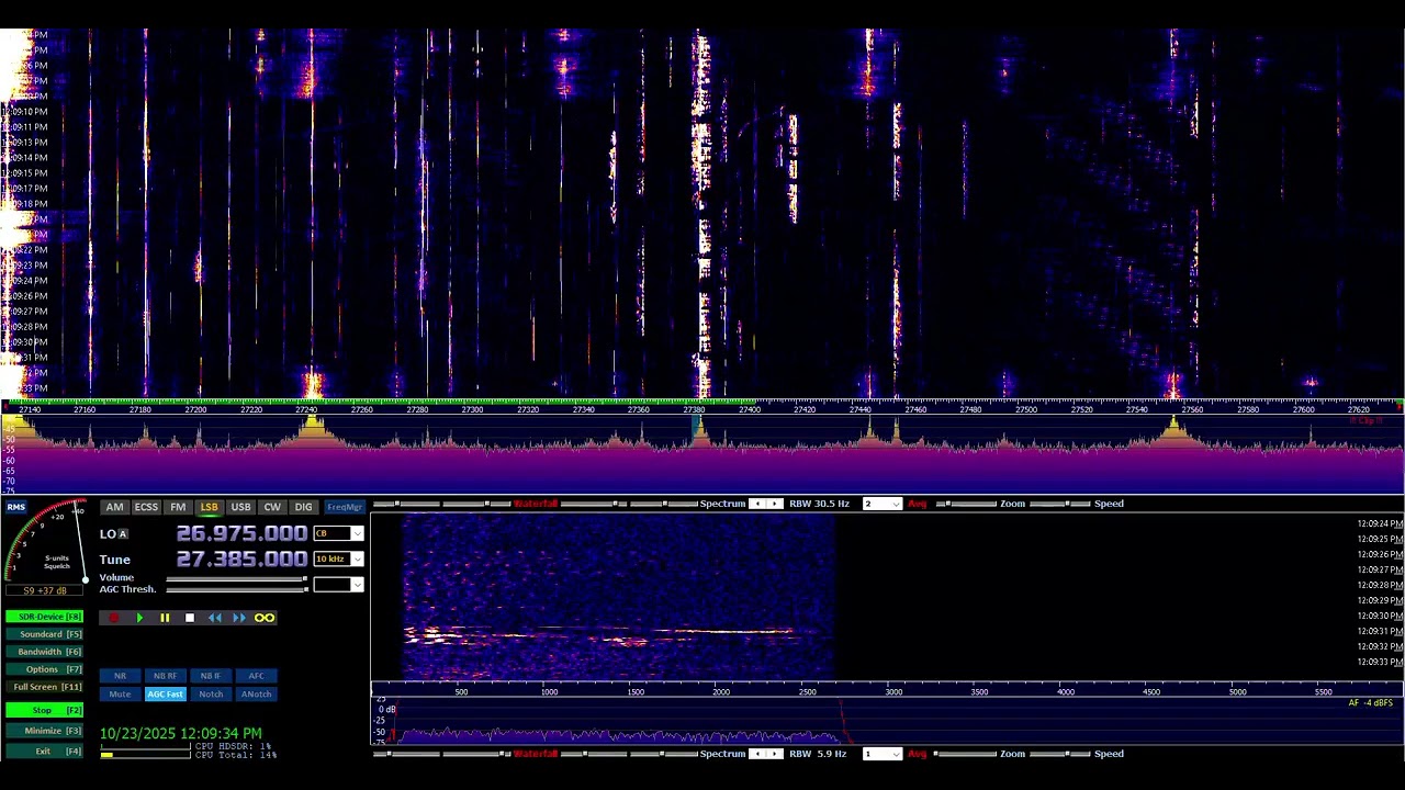 CB side Band open some today with QSOs  2025 10 23 121445