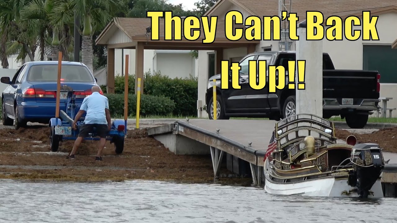 They Can't Back It Up!! | Miami Boat Ramps