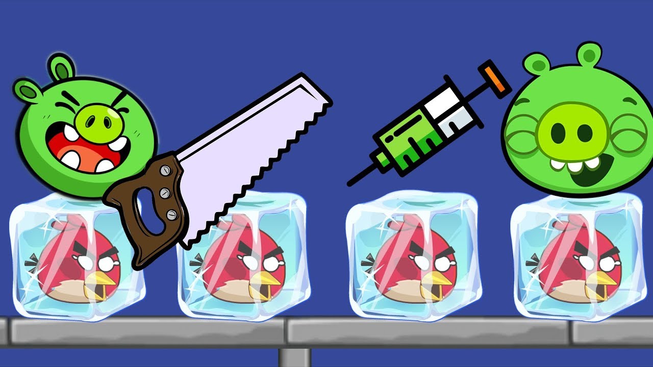 Unfreeze Angry Birds!! RESCUE ANGRY BIRDS BY PROVIDING WATER!!