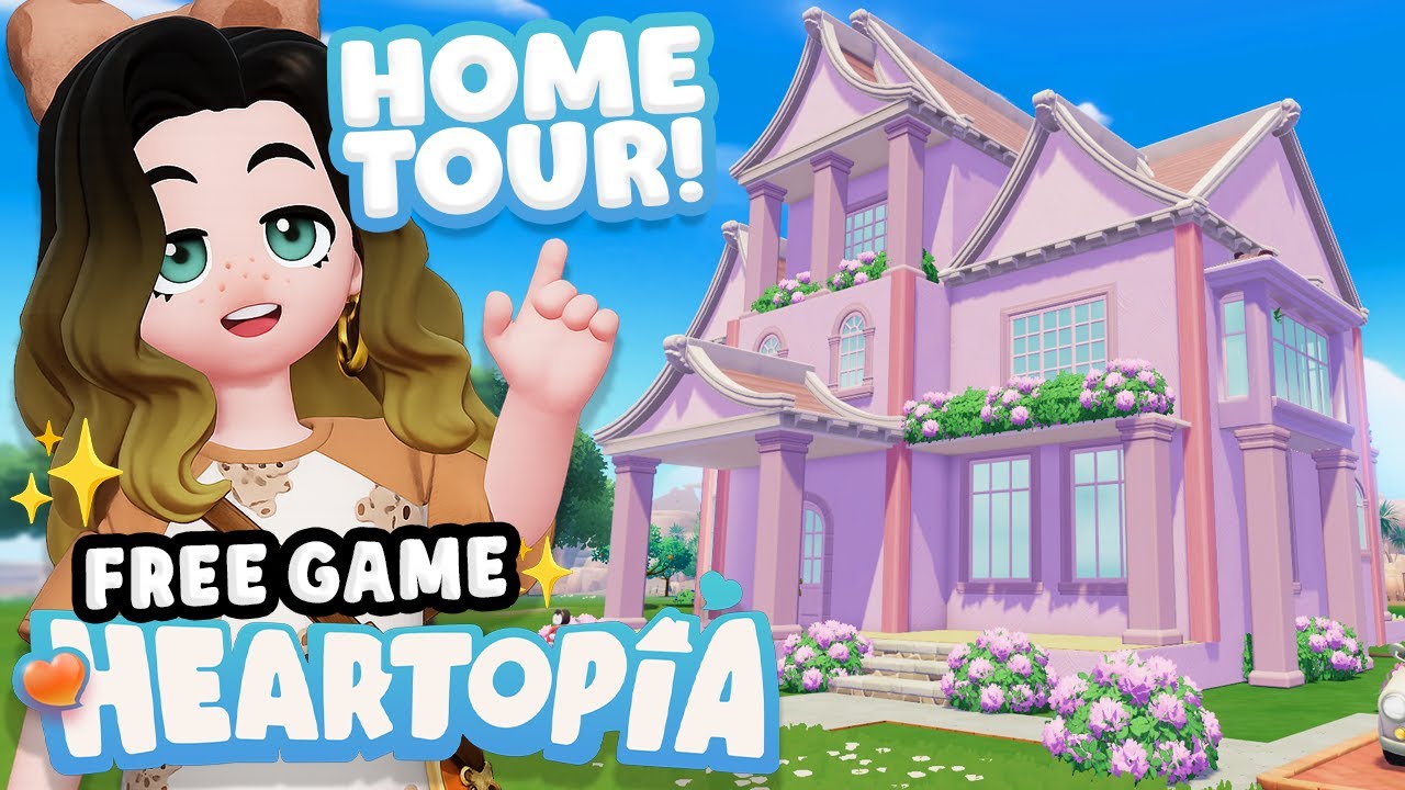 Пастельно-розовый 🎀 Экскурсия по дому Heartopia | Уютный и милый дом в *БЕСПЛАТНОЙ игре*