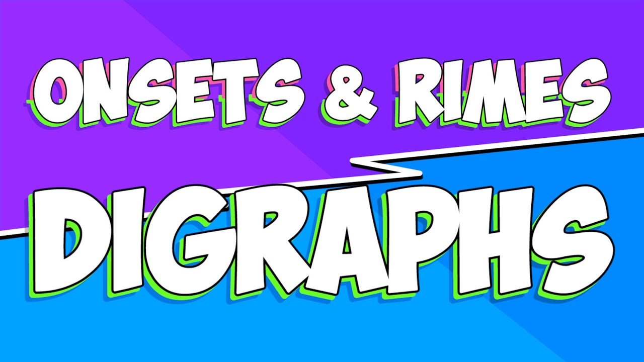 Onsets and Rimes | Set 1 | Digraphs | Jack Hartmann blending consonant digraphs
