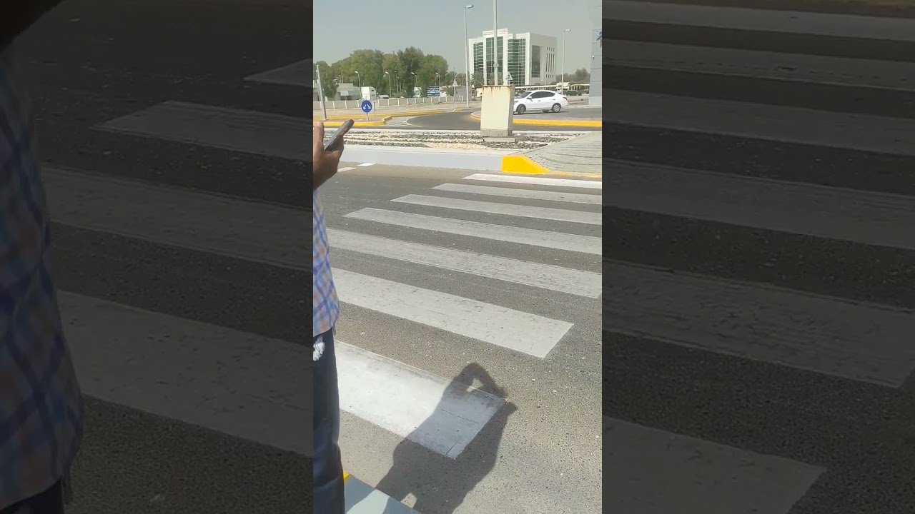 Abu Dhabi | You guys must cross in this zebra crossing in UAE