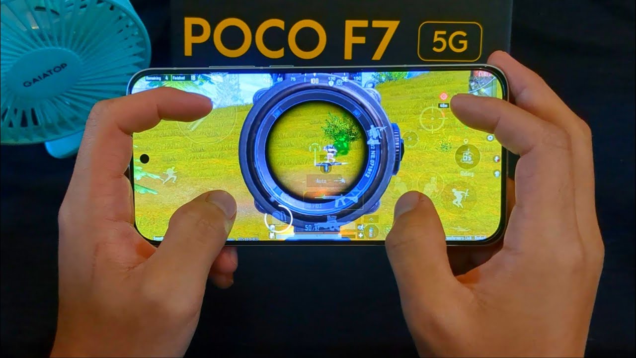 POCO F7 SOLO VS SQUAD FOUR FINGER  FULL GYRO bgmi test 120 fps