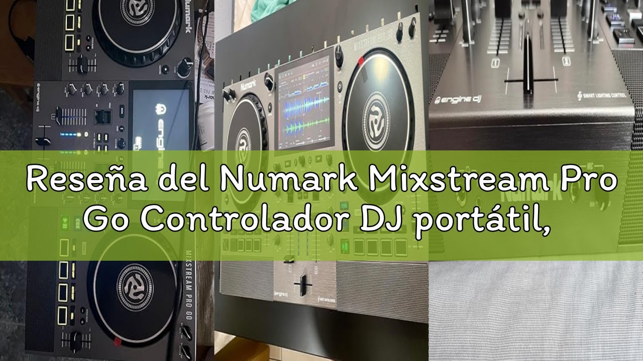 Reseña del Numark Mixstream Pro Go Controlador DJ portátil, batería, mezclador con separación de ste