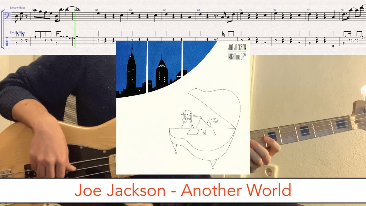 Joe Jackson - Another World // bass playalong w/tabs (1982 - new wave/pop)